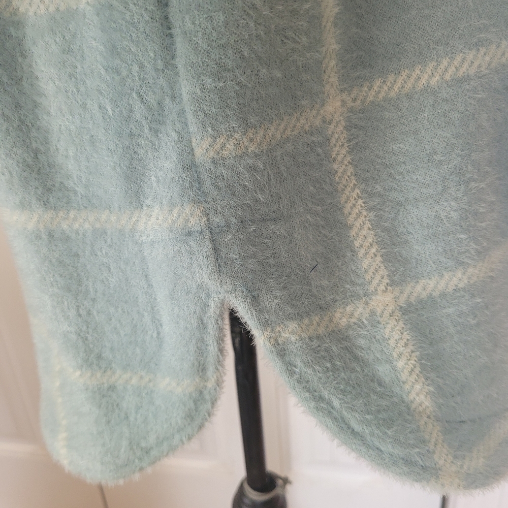 Z SUPPLY Tucker Plaid Shacket/Coat, NWOT, S, Morning Fog - Exc Quality!!🩵🤍 - Picture 16 of 16